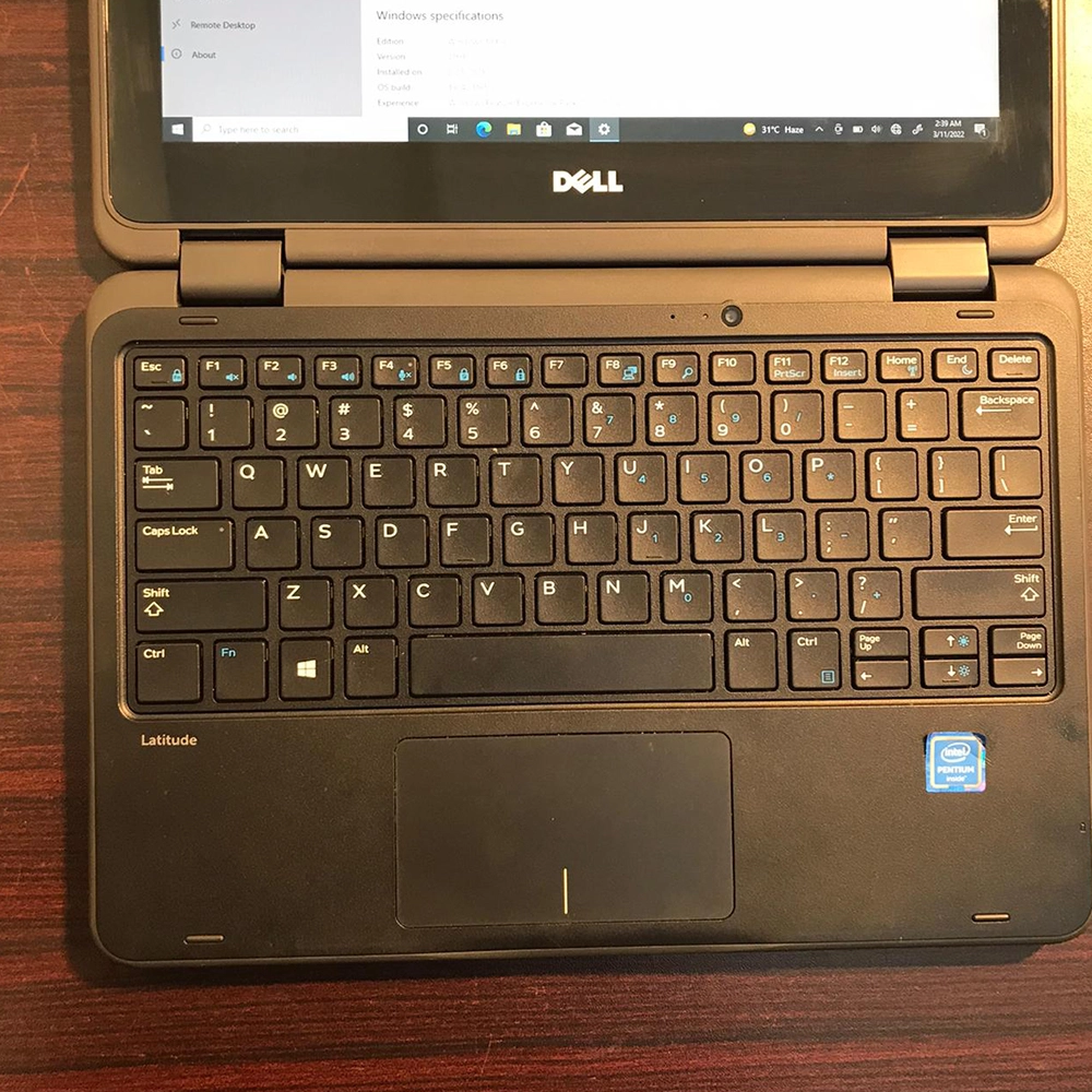 dell latitude 3189 keyboard layout